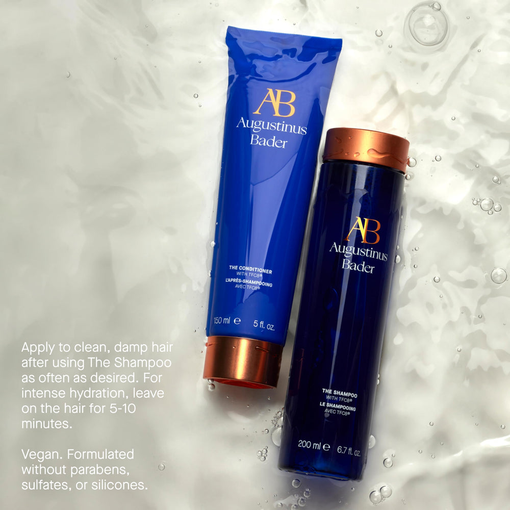 Augustinus Bader The Conditioner recyclable outer carton complements responsible beauty.