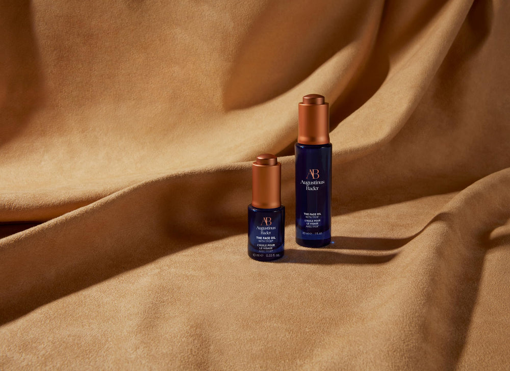 Augustinus Bader The Face Oil radiance glow image highlighting restoration and balanced moisture.