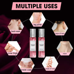 AUJ women perfume bottle close-up notes crafted for confident moments