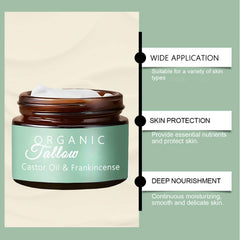 Aultink frankincense-infused tallow texture shows smooth, easy absorption.