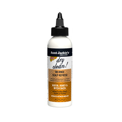 Aunt Jackie's Braid + Twist Dry Clean No Rinse Scalp Refresh bottle used for between-wash refresh