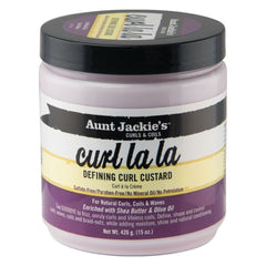 Aunt Jackie's curl-la-la-custard defines curls with control and bounce.