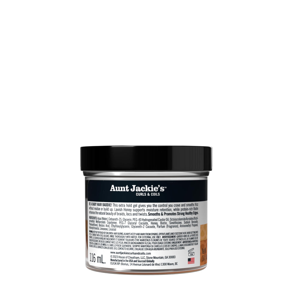 Hairline wrap with Aunt Jackie’s edge gel for a sleek set