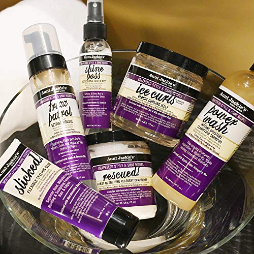 Aunt Jackie's Frizz Patrol helps coils stay defined throughout the day.