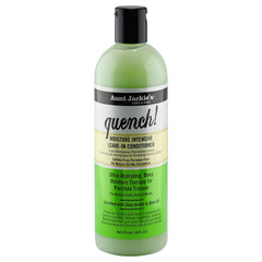 Aunt Jackie's Quench Moisture Leave-In bottle for smooth detangling.