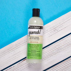 Marshmallow root infusion in Aunt Jackie's Quench Leave-In conditions curls.