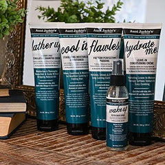Aunt Jackie's rosemary-lemongrass ingredients panel hints at natural conditioning benefits