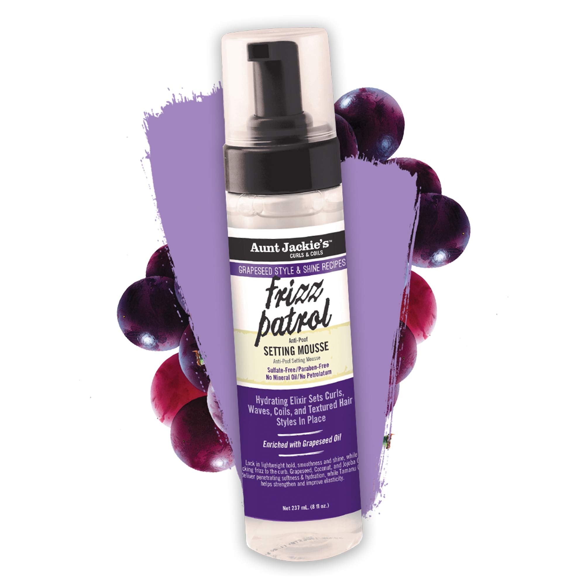 Aunt Jackie's Tamanu and Jojoba oils close-up for nourishing hydration.