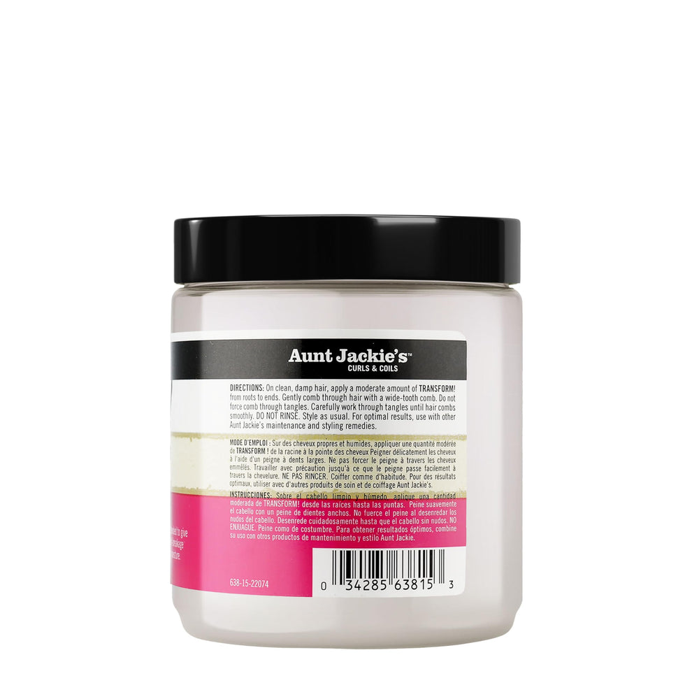 Application scene of Aunt Jackie's Transform leave-in in a routine.