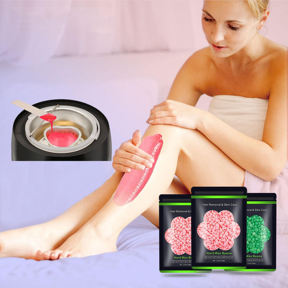 Auperwel bikini wax beads for smooth, long-lasting results at home.