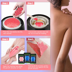 Auperwel wax beads used for Brazilian, face and eyebrow waxing