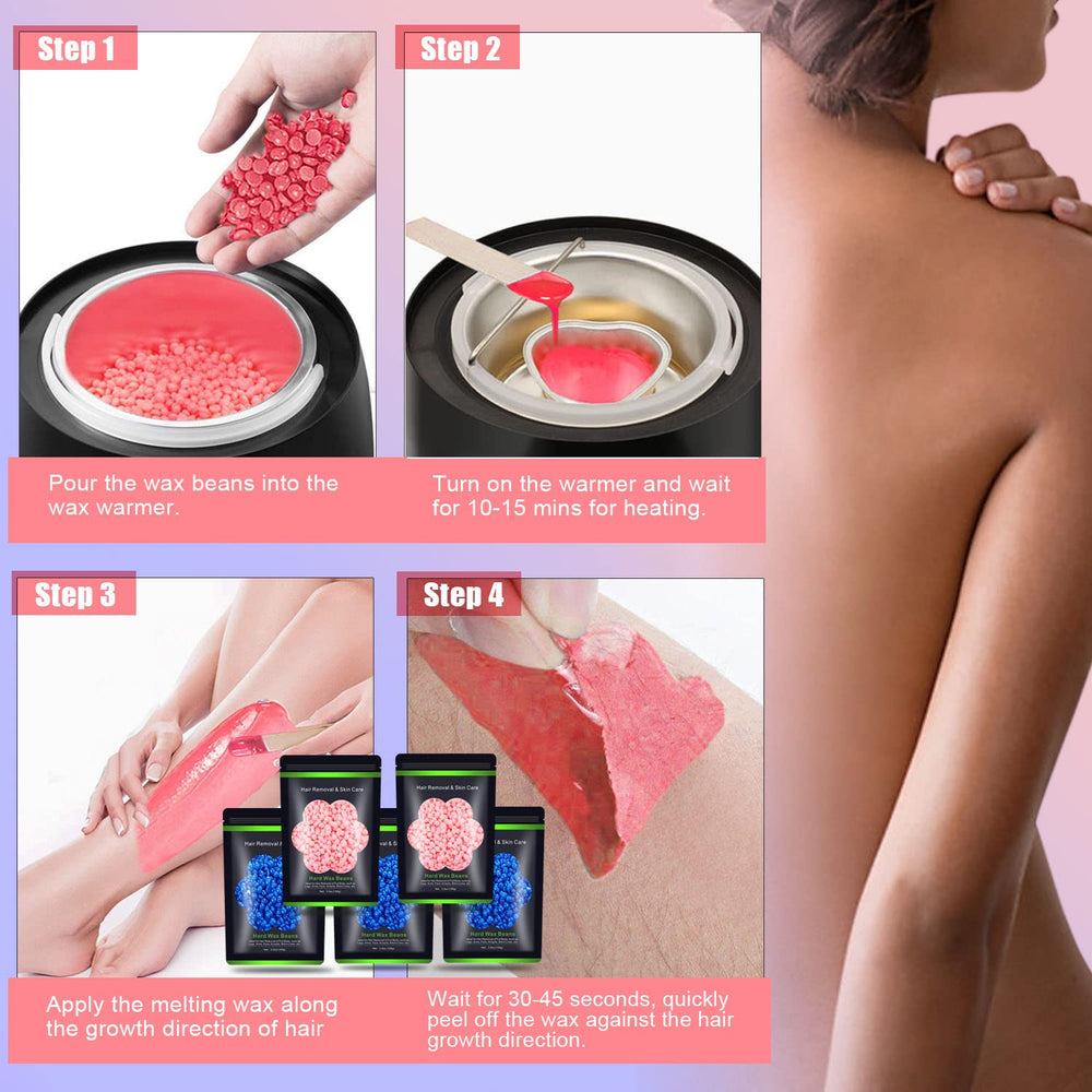 Auperwel armpit waxing using pearl beads for comfortable results