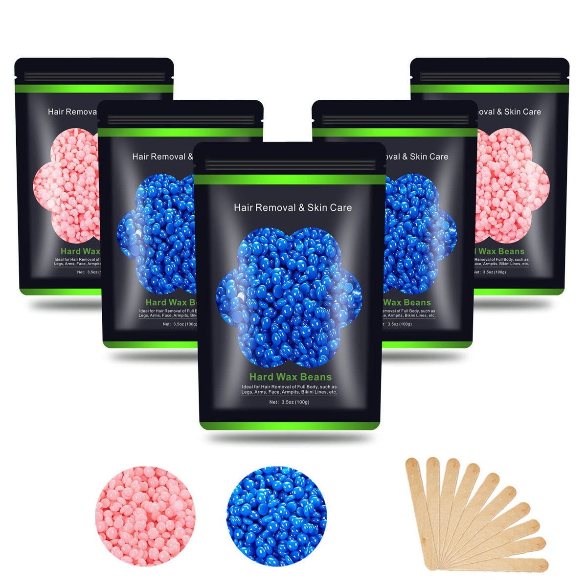 Auperwel Brazilian pearl wax beads for a smooth bikini line