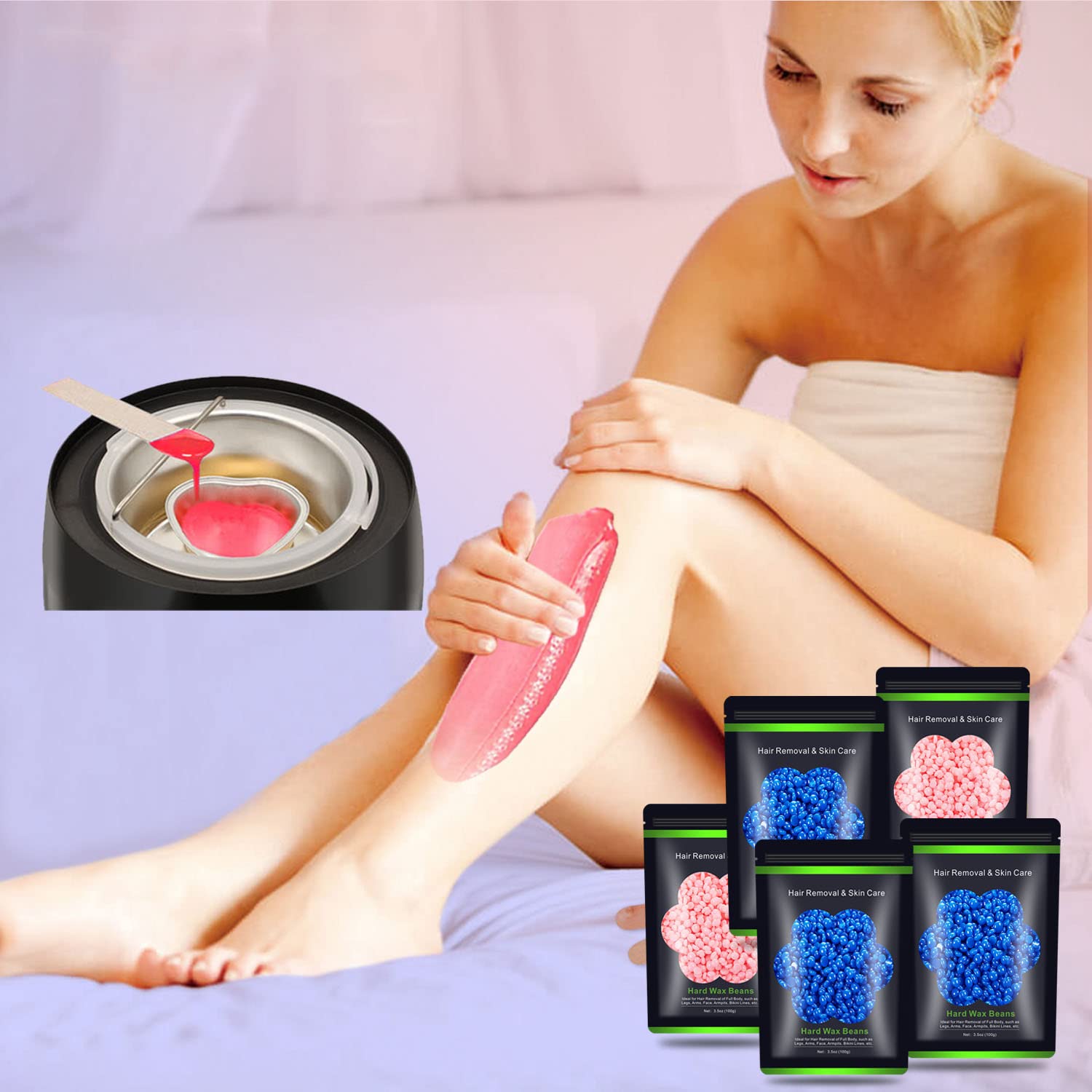 Auperwel eyebrow waxing beads for precise facial shaping