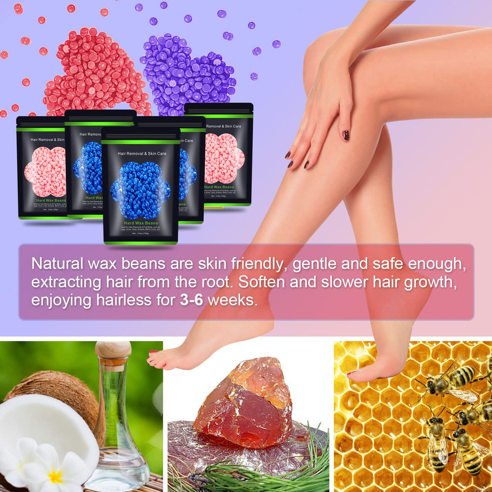 Auperwel hard wax beads for leg waxing with precision