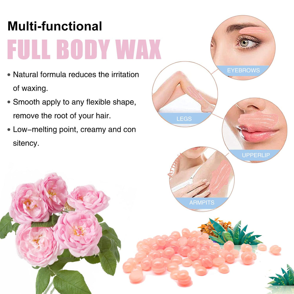 Auperwel home waxing kit with beads and sticks