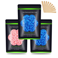 Auperwel wax beads 10.5 oz packaging shown for easy at-home waxing