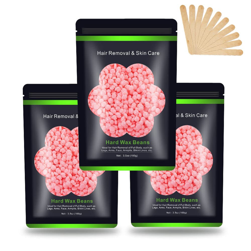 Auperwel wax beads for Brazilian area provide a strong grip for at-home waxing.