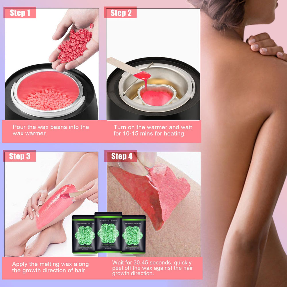 Auperwel waxing sticks included for precise at home application