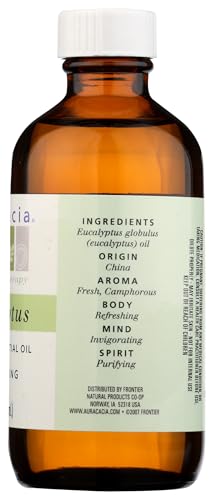 Aura Cacia eucalyptus oil in a diffusion setup elevating ambient air