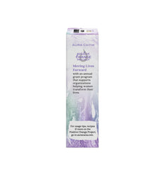 Aura Cacia mineral bath kit packaging presents a spa-like experience