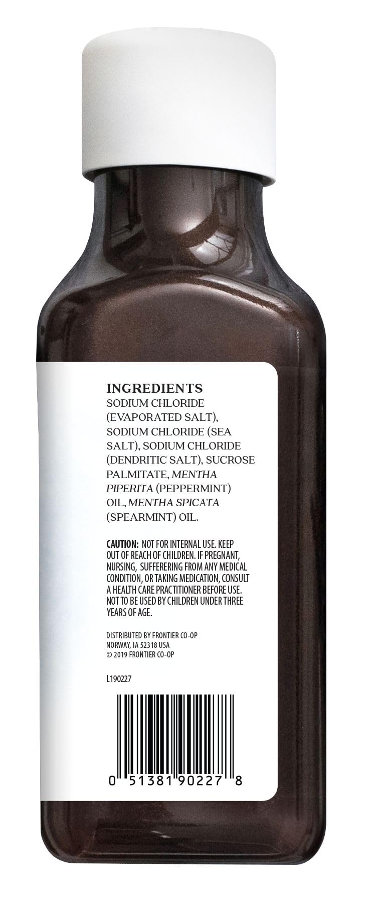 Aura Cacia Peppermint Shower Salts dissolving in water for aromatherapy during shower.