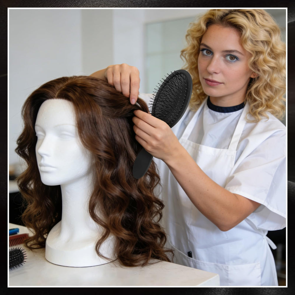 Auroray wig brush set works on most extensions and wigs for quick styling