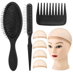 Auroray wig brush looped-tooth airbag comb smooths fibers and reduces tangles