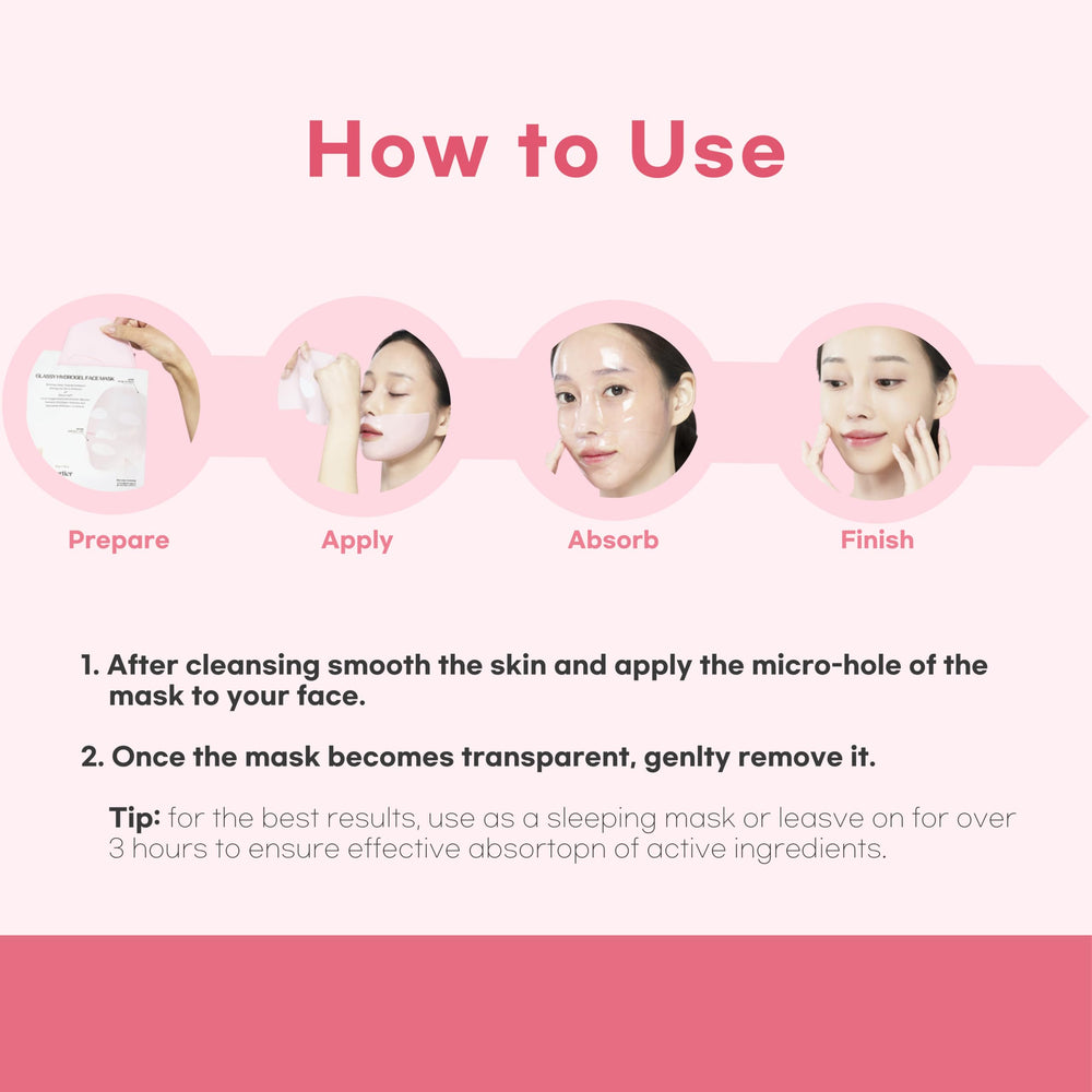Aurtier Glassy Hydrogel Mask pore-refining and firming effect.