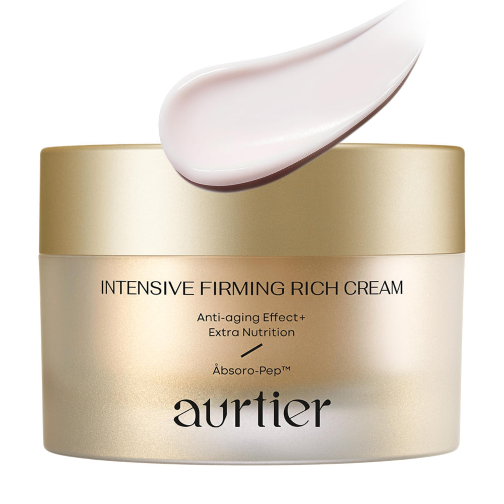 aurtier intensive firming cream bottle close-up showing premium packaging for daily care