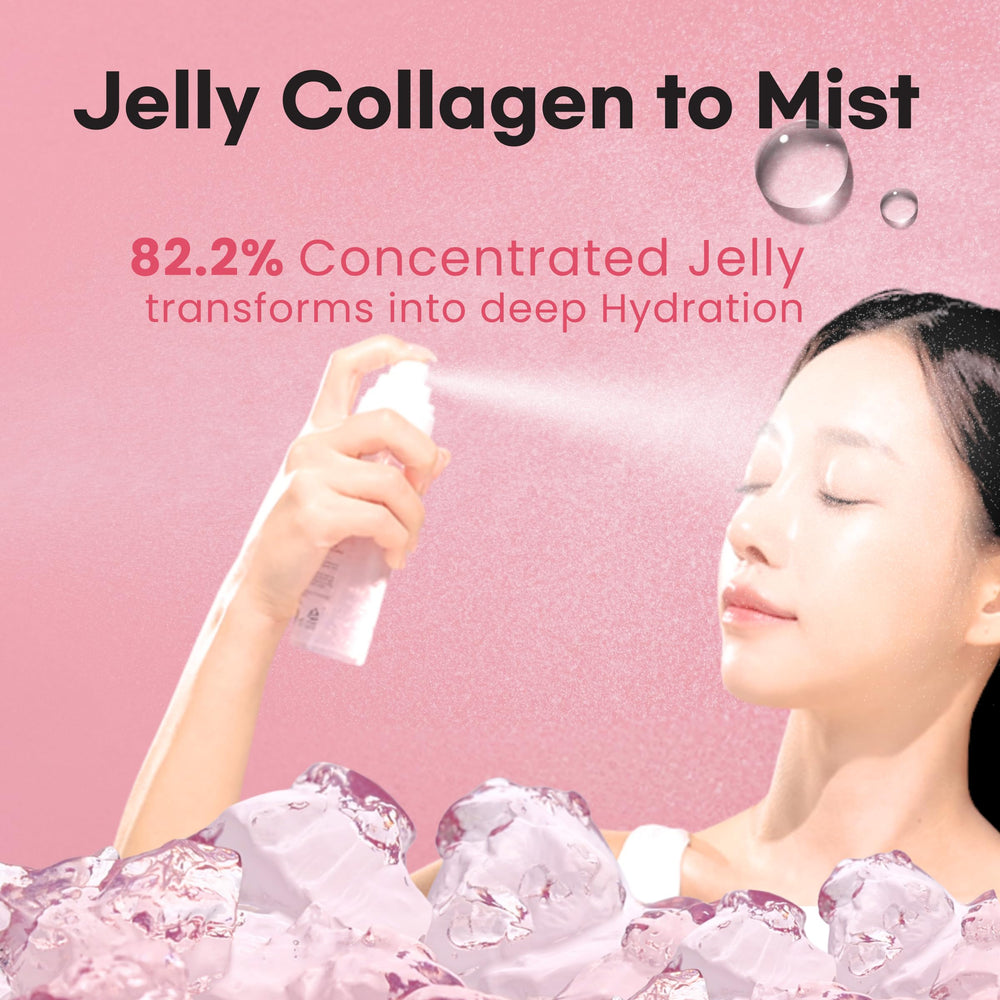 Jelly-to-mist texture transition observed during application for quick refresh.