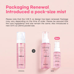 Aurtier pink jelly mist spray releases ultra-fine hydration for glow.