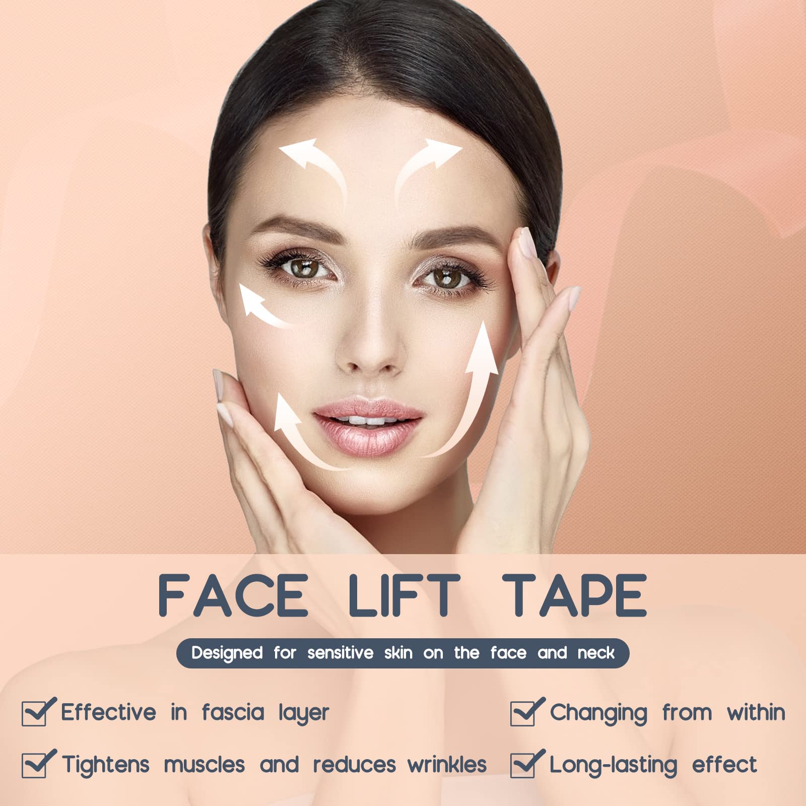 AURUZA two-rolls face-neck-wrinkle patches cover eyes and forehead for targeted smoothing.