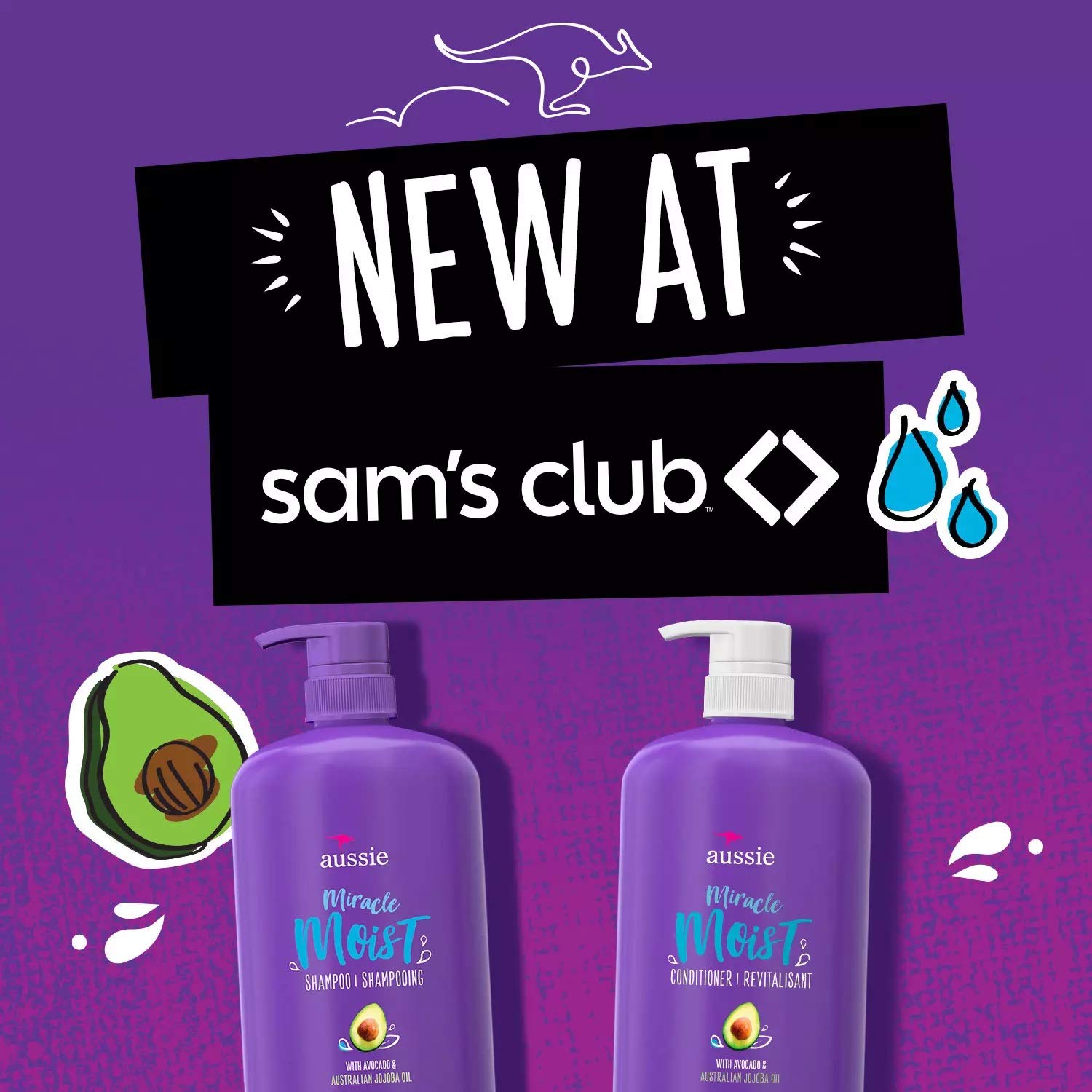 Aussie Miracle Moist conditioner bottle highlighting rich slip for detangling.