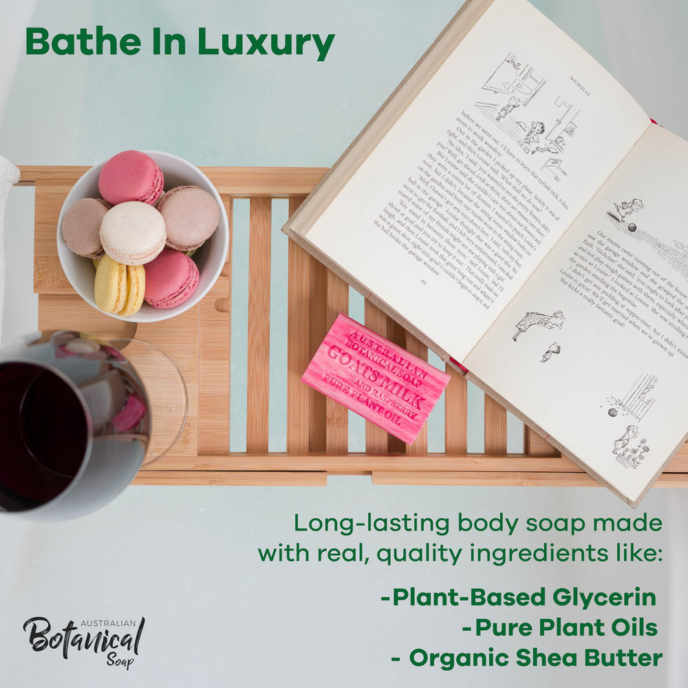 Australian Botanical Goats Milk Manuka Honey soap moisturizes and nourishes skin.