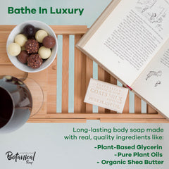 Australian Botanical Manuka Honey Soap bar nourishes with natural sweetness and hydration.