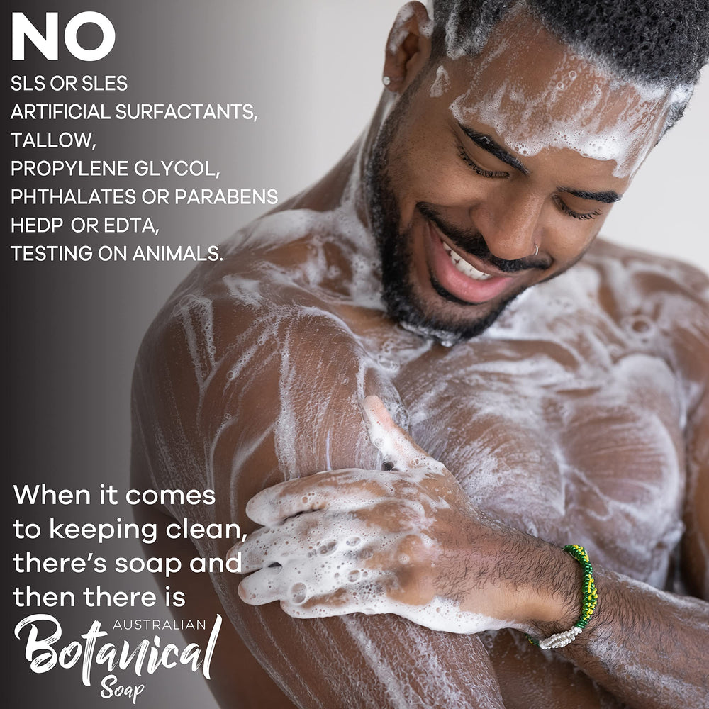 Australian Botanical Soap Beard bar gently cleanses facial hair