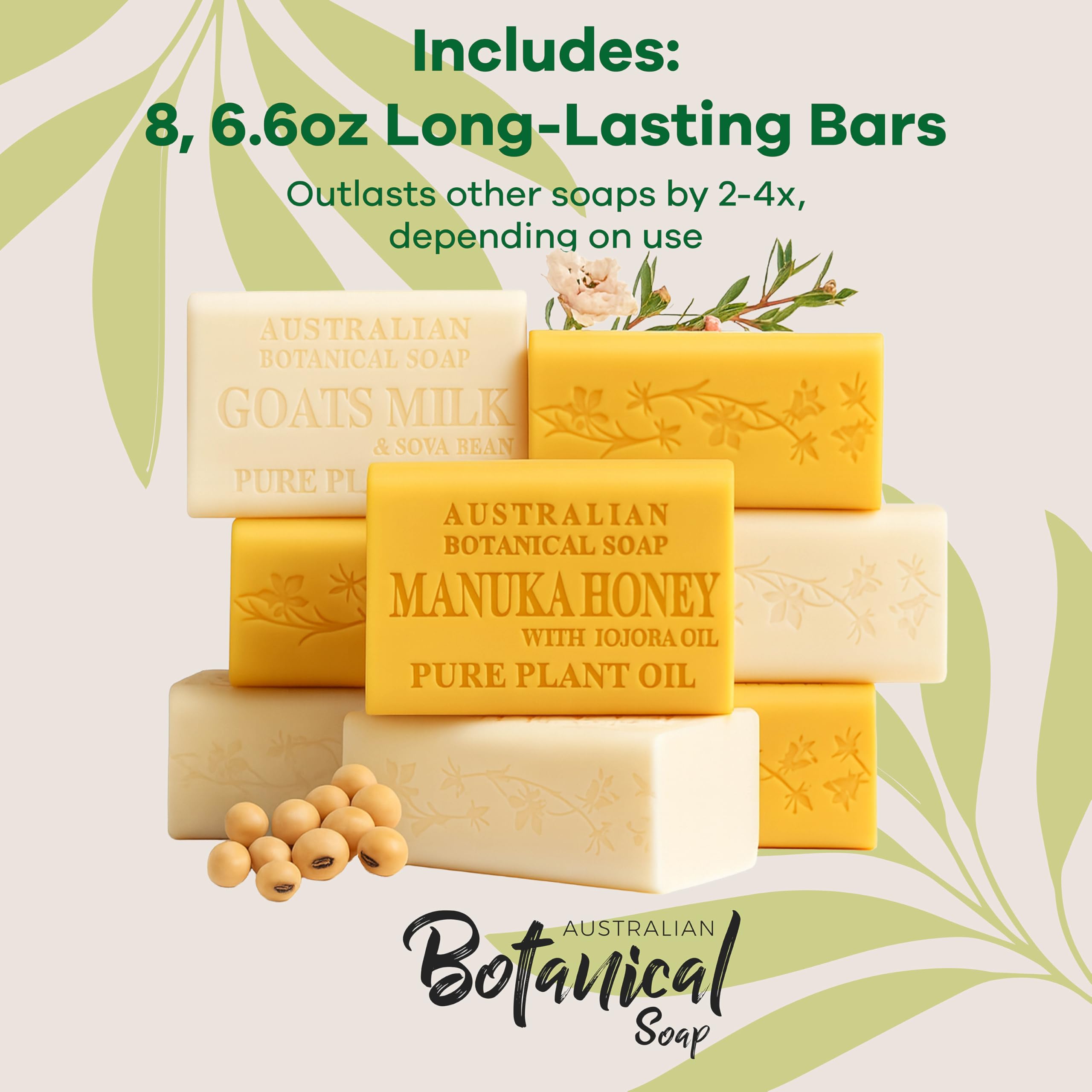 Australian Botanical Organic Shea Butter infusion, deeply moisturising bar.