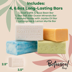 Australian Botanical Sea Salt Ocean Minerals soap bar revives skin with mineral-rich cleanse.