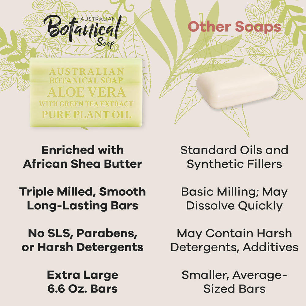 Australian Botanical Soap Organic Shea Butter bar for moisturized, comfortable skin