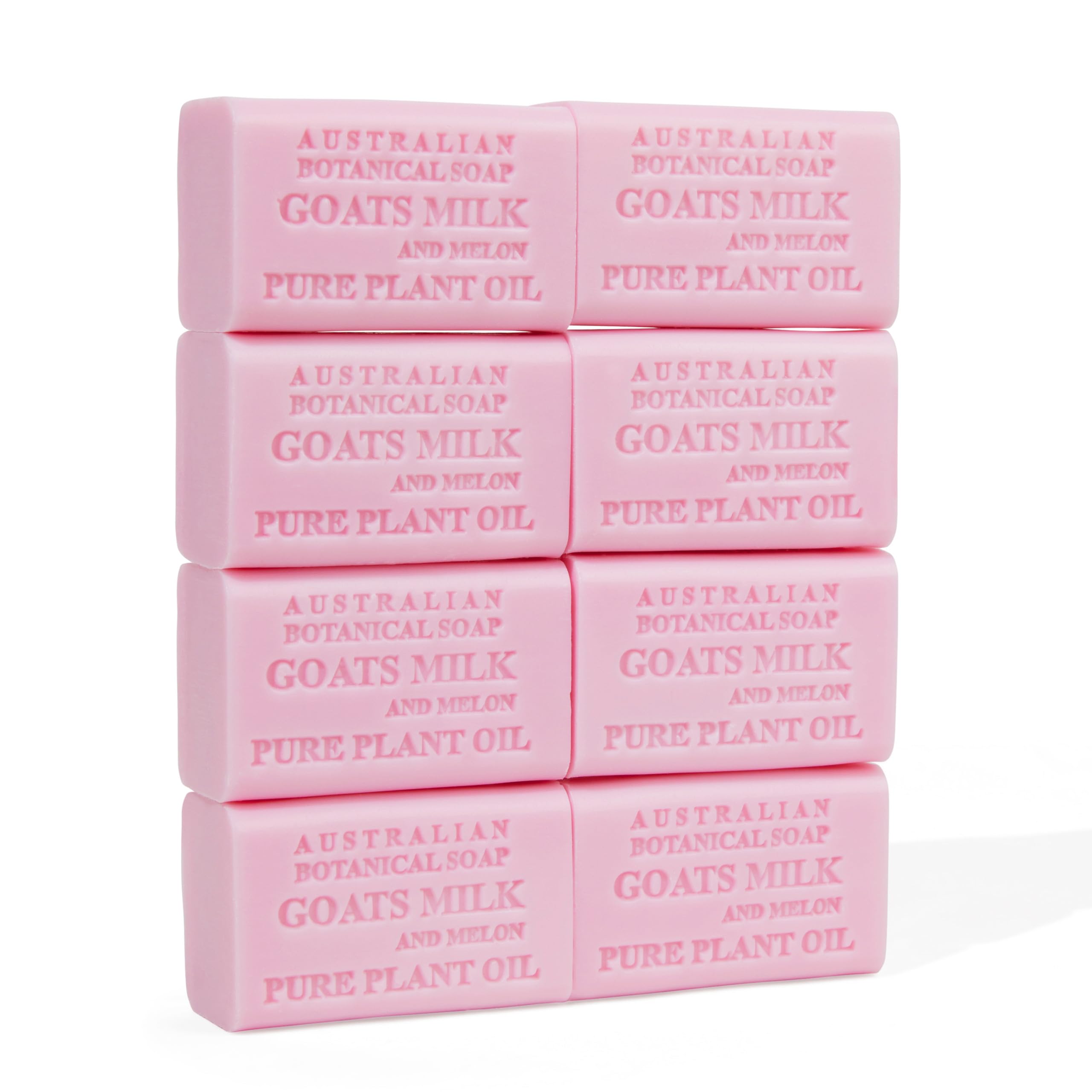 Australian Botanical Soap Goat Milk Melon bar front view showcasing a smooth, gentle cleanse
