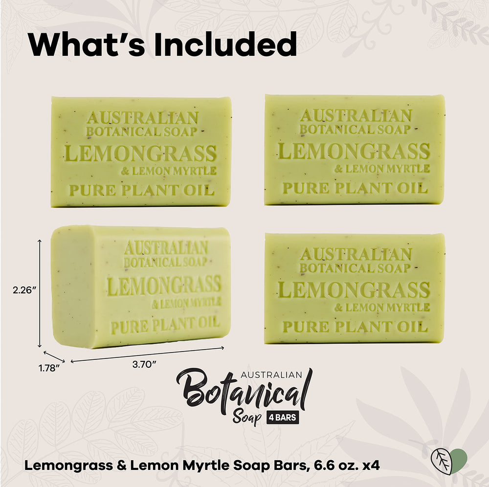 Natural fragrance of lemongrass and lemon myrtle enhances daily routine with this soap.