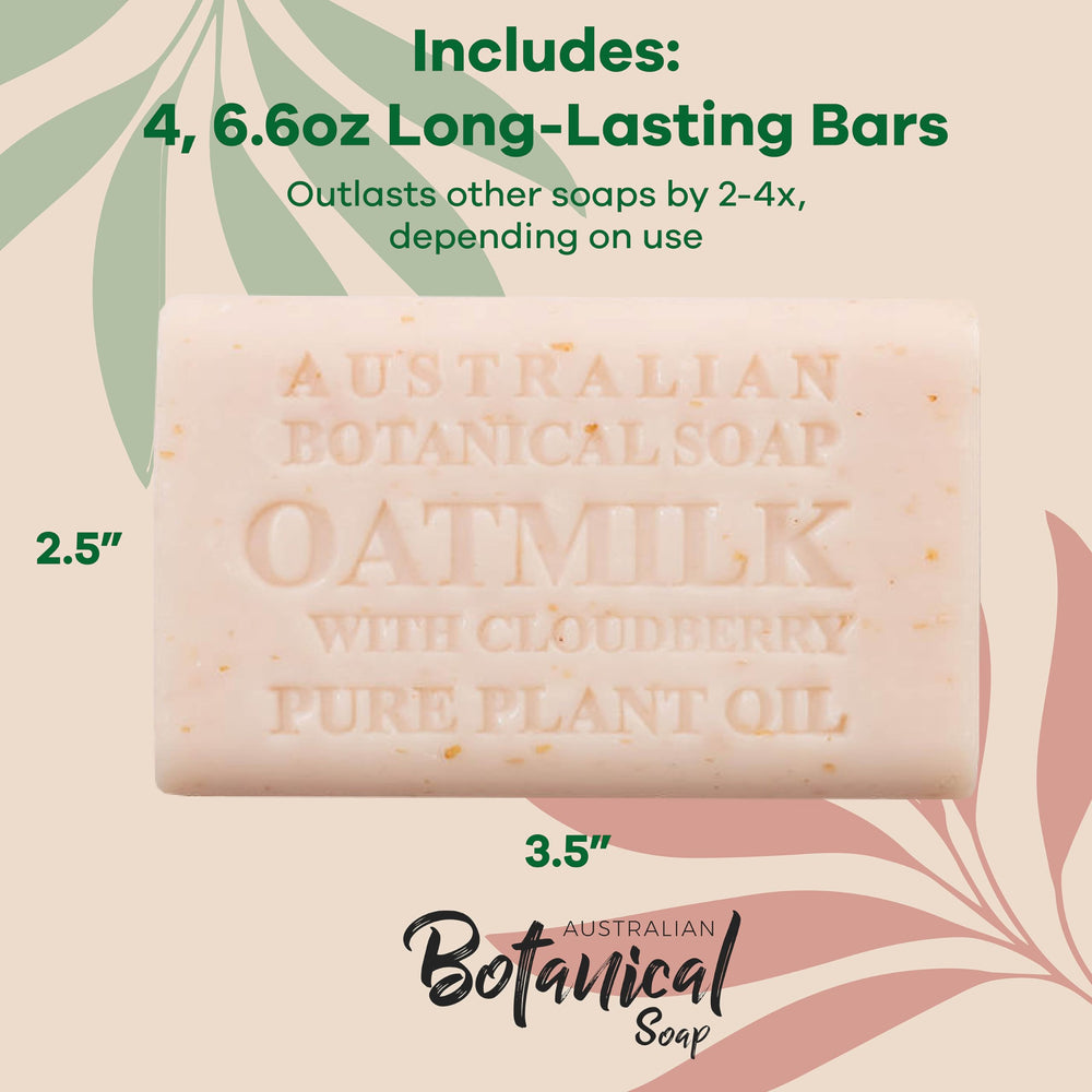 Australian Botanical Soap oat milk cloudberry bar with shea butter hydration