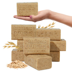 Australian Botanical Soap oat milk cloudberry bar for gentle cleansing with oats