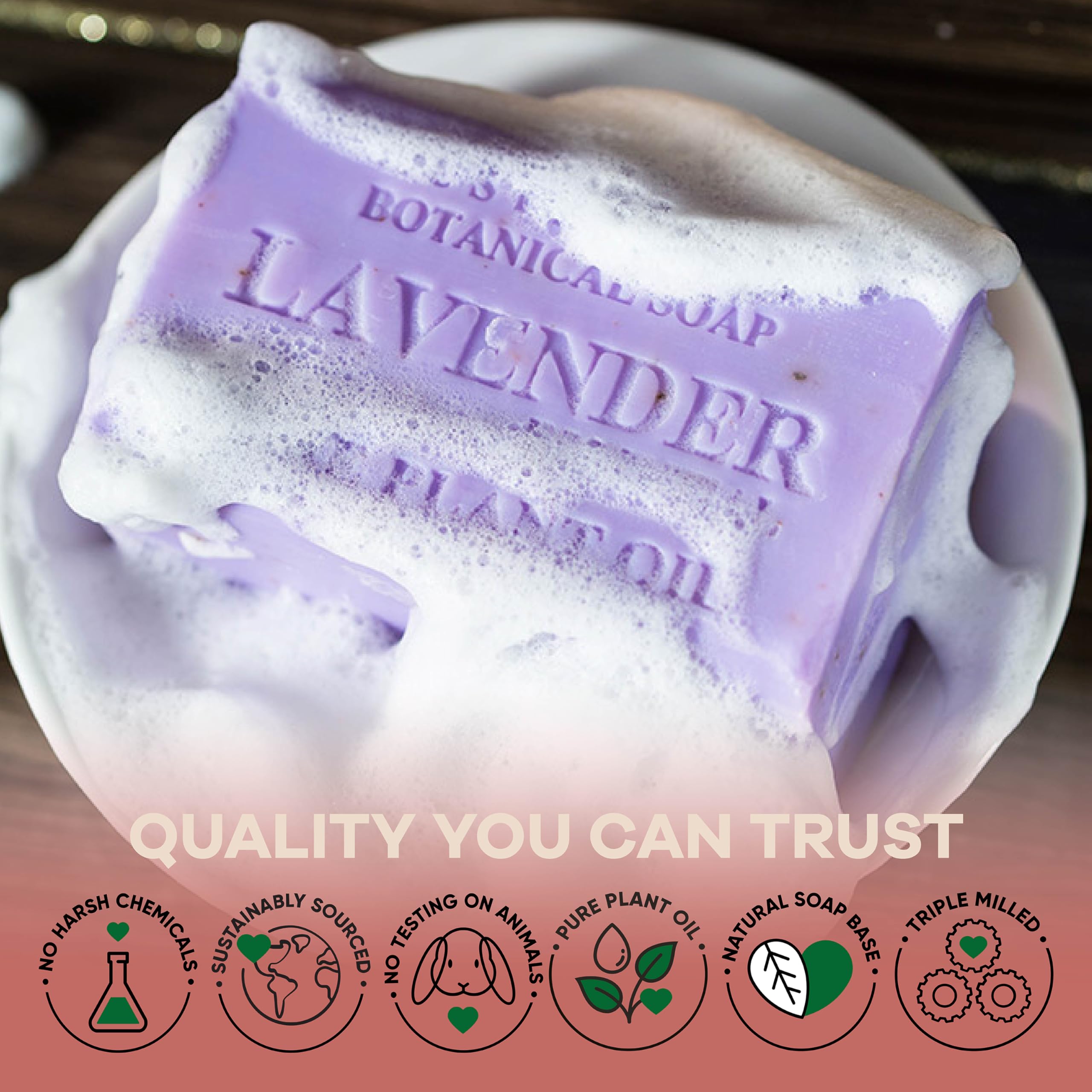 Australian Botanical Soap pack of four bars arranged for gifting and sharing.