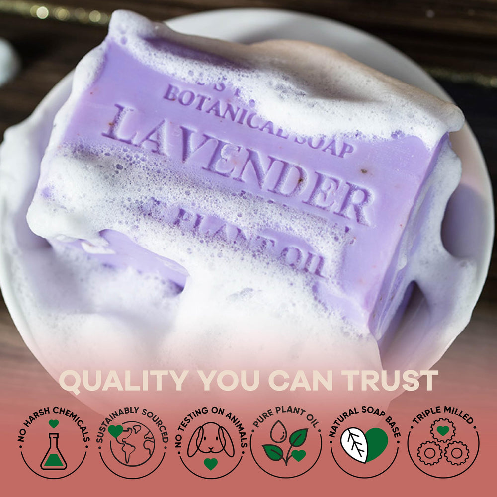 Australian Botanical Soap pack of four bars arranged for gifting and sharing.