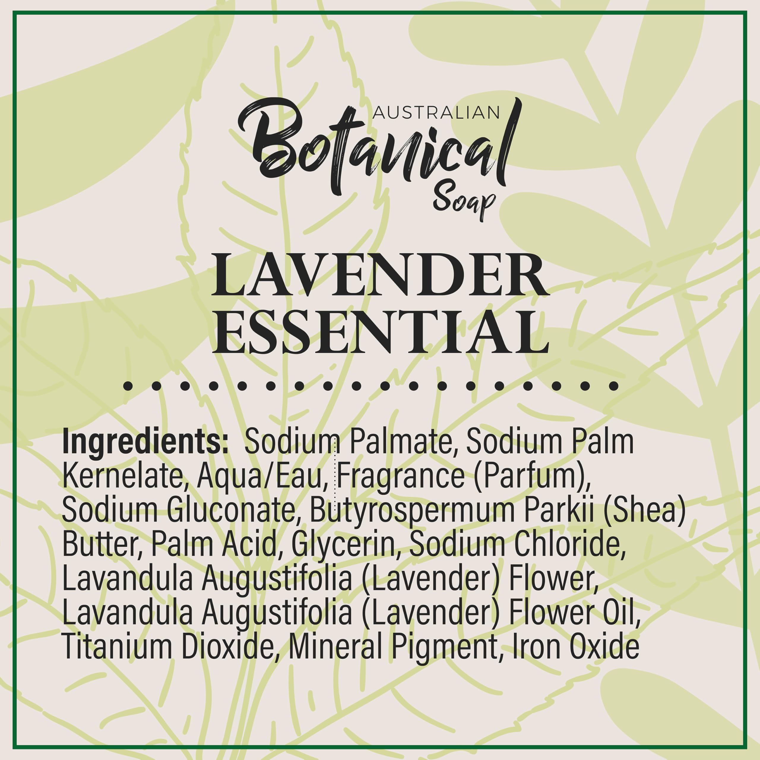 Australian Botanical Soap rinses clean with no residue after washing