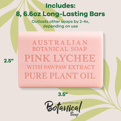 Australian Botanical Soap Triple milled bar with creamy, rich lather