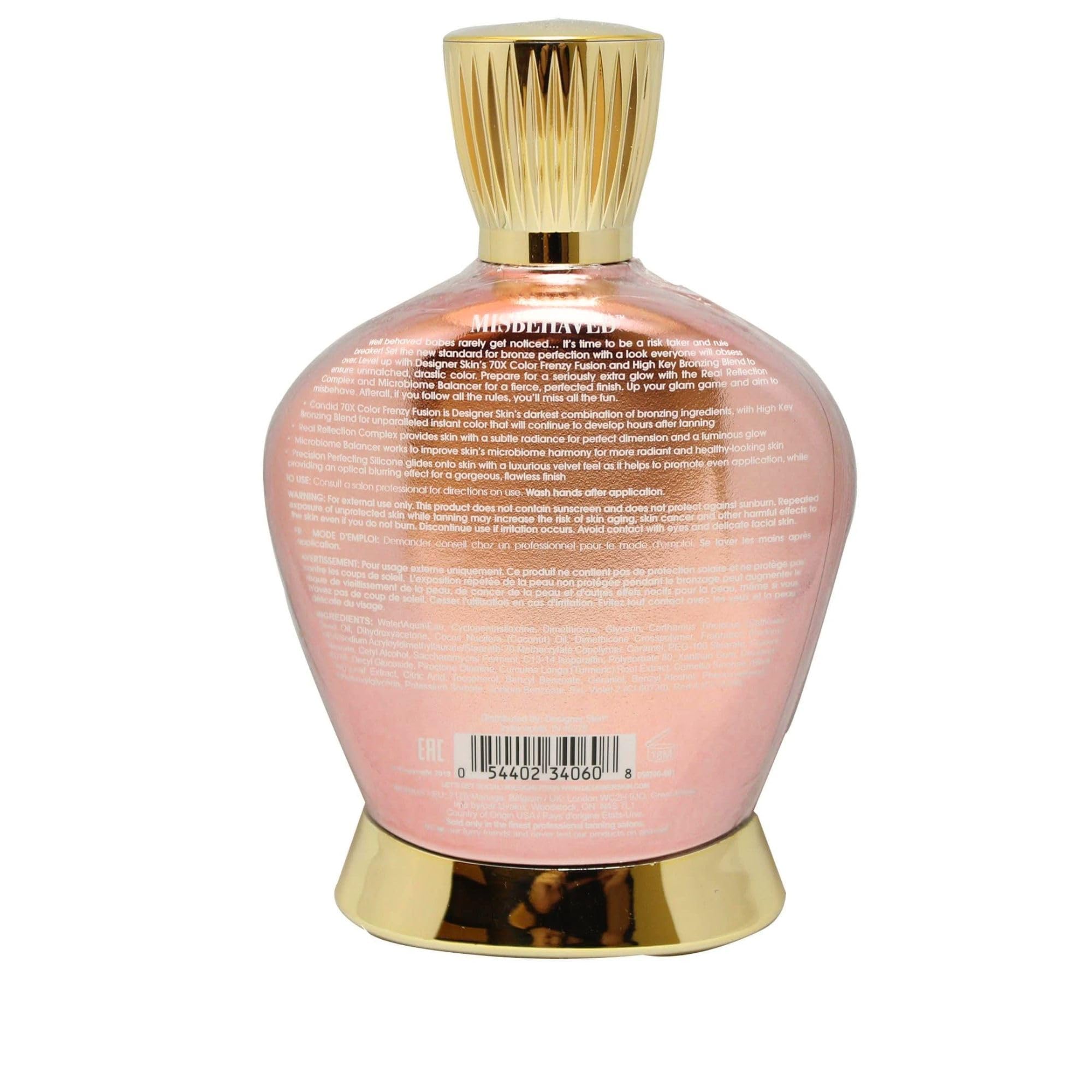 Designer Skin Misbehaved 70X Color Frenzy Fusion delivers dramatic, lasting color.