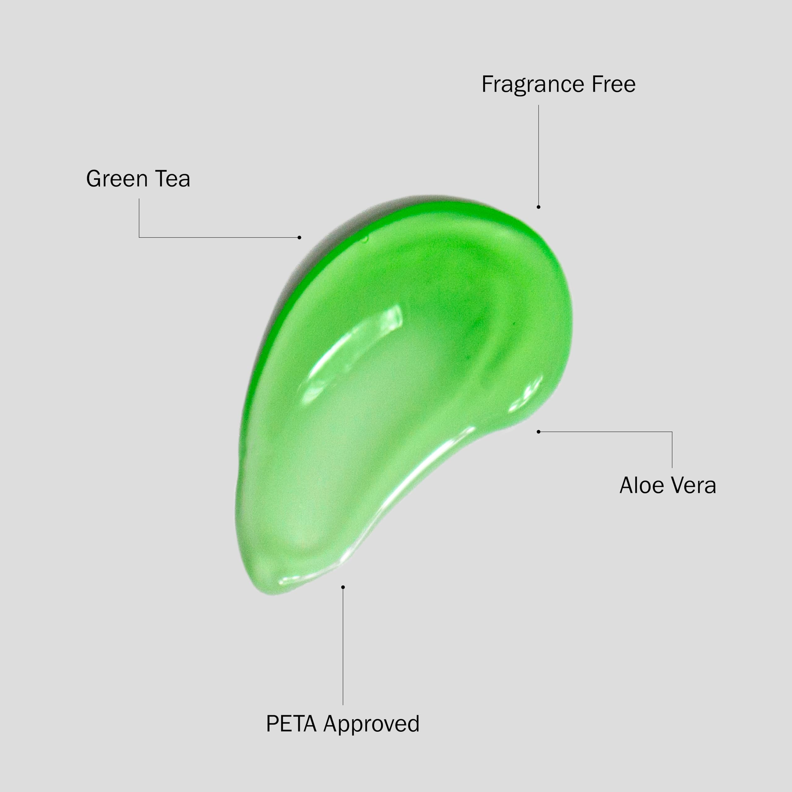 Australian Gold gel featuring green tea extract for antioxidant calm.